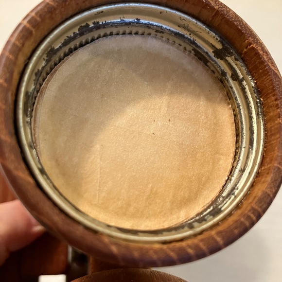 DIGSMED Danish Teak Spice Rack Wheel with 12 Glass Jars Midcentury Modern Kitche - Picture 7 of 8